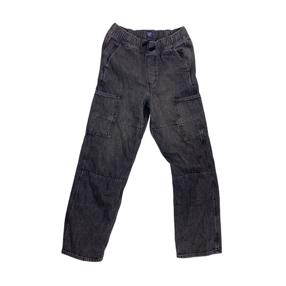 GAP Black Baggy Jeans Boys XXL (14-15) | Relaxed Fit Denim Streetwear Y2K Style - Picture 3 of 5